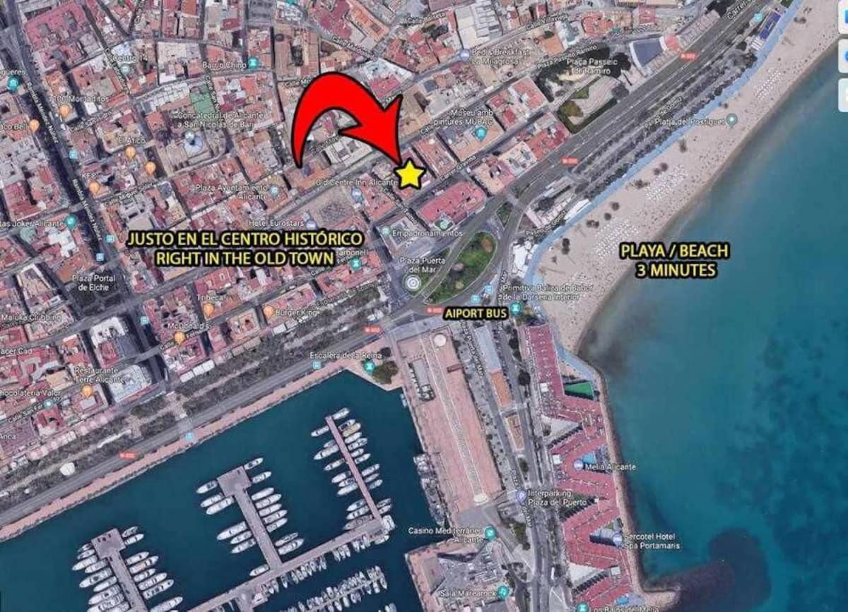Apartment In Alicante Downtown/El Postiguet Beach Eksteriør billede